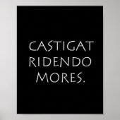 Castigat ridendo mores poster (Voorkant)