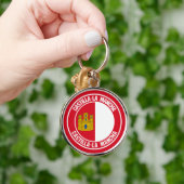 Castilla-La Mancha Round Emblem Sleutelhanger (Hand)