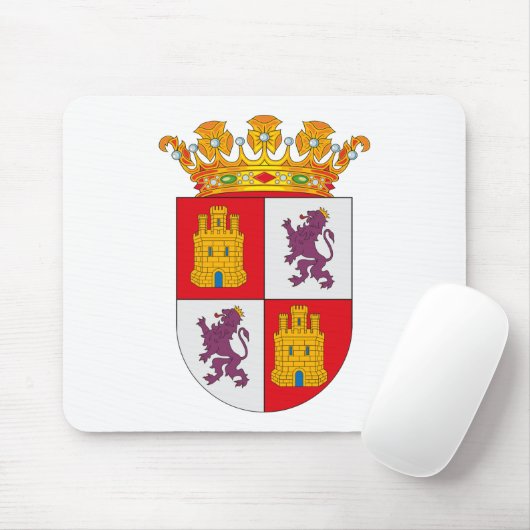 Castilla y Leon Coat of Arms Mousepad Muismat (Met muis)