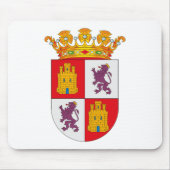 Castilla y Leon Coat of Arms Mousepad Muismat (Voorkant)
