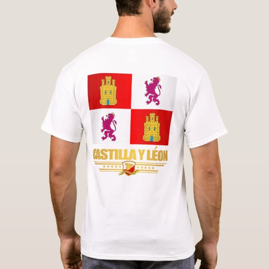 Castilla y Leon Flag T-shirt (Achterkant)