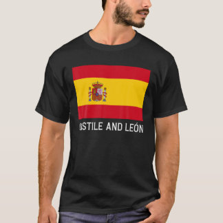 Castilla y León Spanje vlag Emblem Escudo Bandera T-shirt