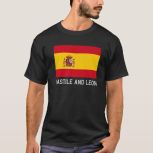 Castilla y León Spanje vlag Emblem Escudo Bandera T-shirt
