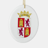 Castilla y Leon (Spanje) Wapenstaafje Keramisch Ornament (Rechts)