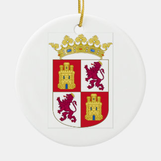 Castilla y Leon (Spanje) Wapenstaafje Keramisch Ornament