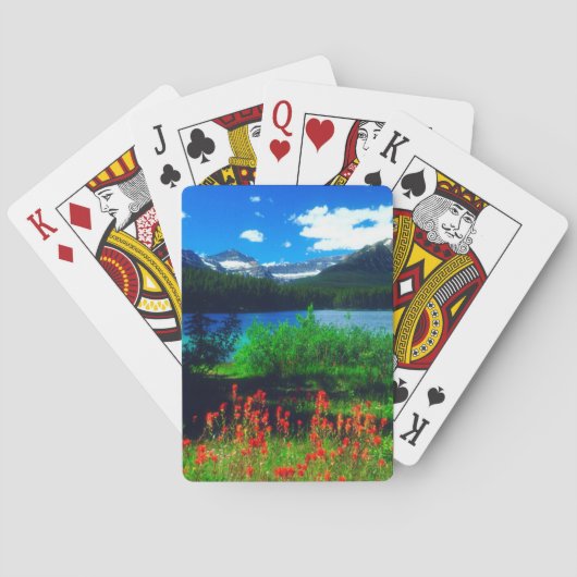 Castilleja-wildebloemen Pokerkaarten (Achterkant)