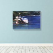Castillo de La Palma (Ferrol. A Coruña) Canvas Afdruk (Insitu (Houten vloer))