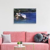 Castillo de La Palma (Ferrol. A Coruña) Canvas Afdruk (Insitu (Woonkamer))