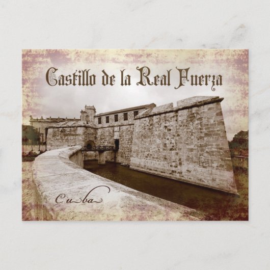 Castillo de la Real Fuerza, Havana, Cuba Briefkaart (Voorkant)