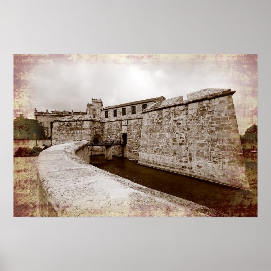 Castillo de la Real Fuerza, Havana, Cuba Poster (Voorkant)