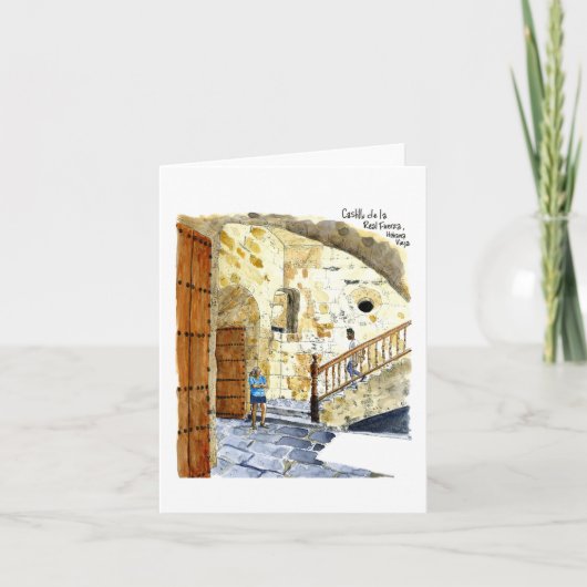 Castillo DE La Real Fuerza, Oud Havana, Cuba Kaart (Voorkant)