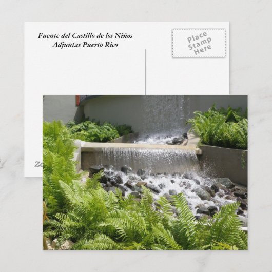 Castillo de los Niños Adjuntas Briefkaart (Voorkant / Achterkant)