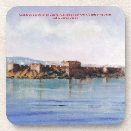 Castillo de San Antón (A Coruña) Bier Onderzetter (Voorkant)