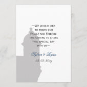 Castillo de San Cristobal huwelijkskaart Menu (Achterkant)