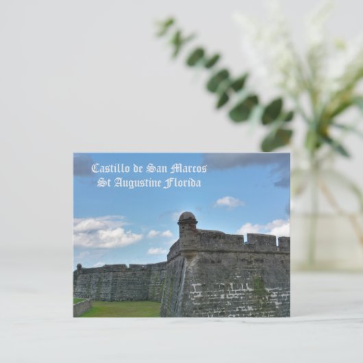 Castillo de San Marco St Augustine FL Fotografisch Briefkaart (Staand voorkant)