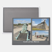 Castillo de San Marcos Ansichtkaart Magneet (Voorkant / Achterkant)