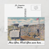 Castillo de San Marcos Briefkaart (Voorkant / Achterkant)