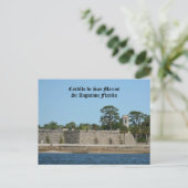 Castillo de San Marcos Historic St Augustine FL Briefkaart (Staand voorkant)