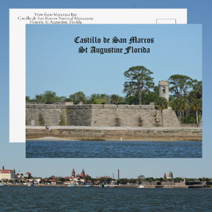 Castillo de San Marcos Historic St Augustine FL Briefkaart