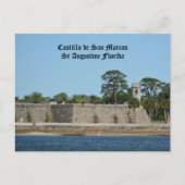 Castillo de San Marcos Historisch St Augustine FL Briefkaart (Voorkant)