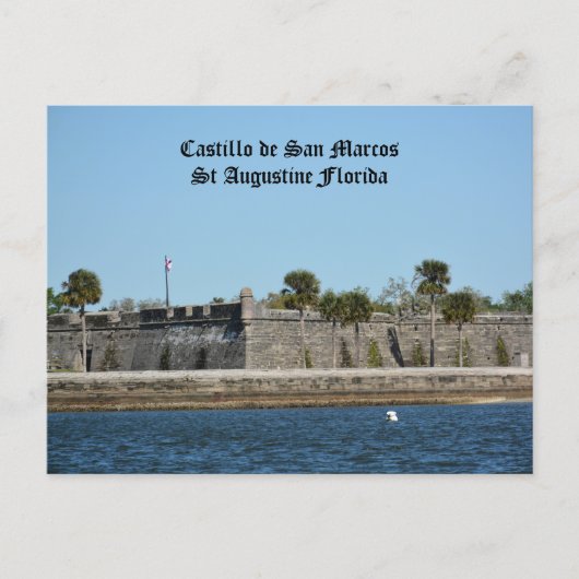 Castillo de San Marcos St Augustine FL Foto Briefkaart (Voorkant)
