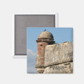 Castillo de San Marcos St. Augustine Fl Magneet (Voorkant / Achterkant)