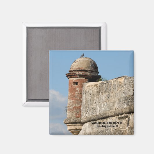Castillo de San Marcos St. Augustine Fl Magneet (Voorkant / Achterkant)