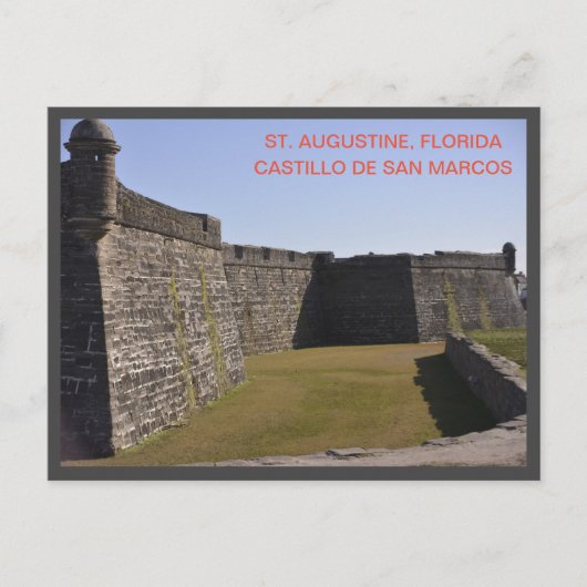 Castillo de San Marcos St. Augustine Florida Briefkaart (Voorkant)