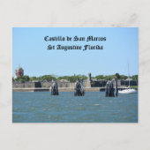 Castillo de San Marcos St Augustine Florida Reizen Briefkaart (Voorkant)