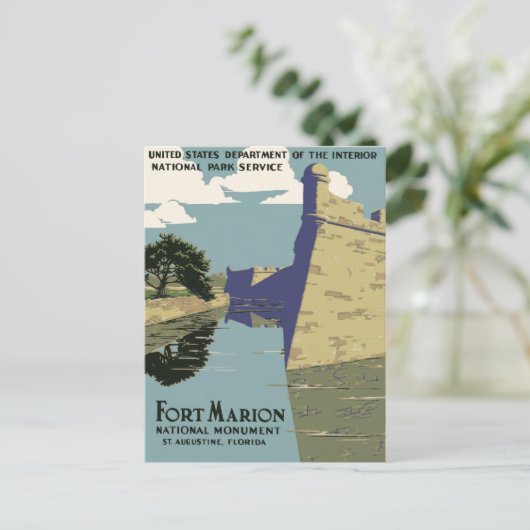  Castillo de San Marcos St. Augustinus Briefkaart (Staand voorkant)