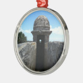 Castillo de San Marcos Turret, St. Augustine, FL Metalen Ornament (Links)