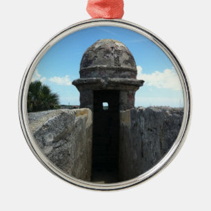 Castillo de San Marcos Turret, St. Augustine, FL Metalen Ornament