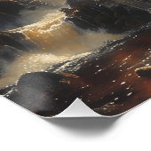 Castillo en Cascada: Impresionista y Realista Perfect Poster (Hoek)