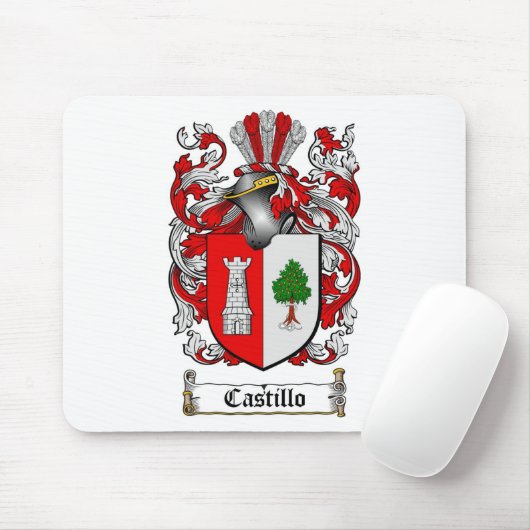 CASTILLO FAMILIE CREST - CASTILLO COAT VAN WAPENS MUISMAT (Met muis)