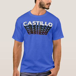 Castillo Grappig Retro Vintage Zonsondergang Casti T-shirt