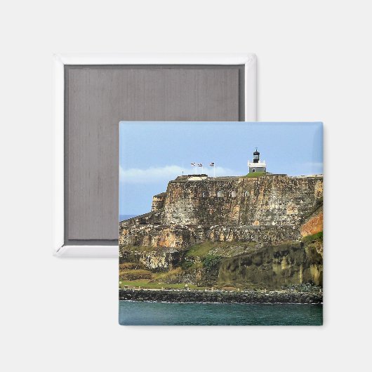 Castillo San Felipe del Morro Lighthouse Magneet (Voorkant / Achterkant)