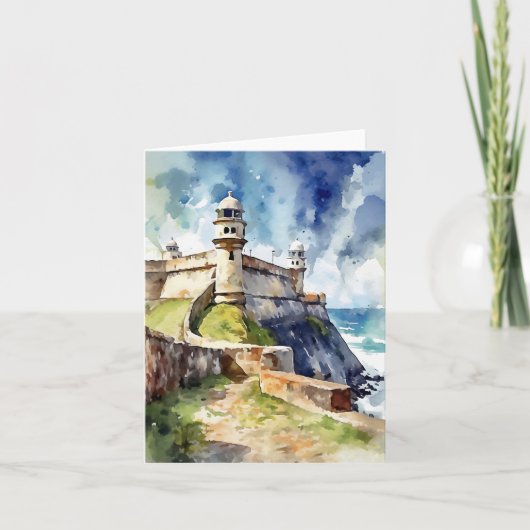 Castillo San Felipe San Juan Puerto Rico Kaart (Voorkant)