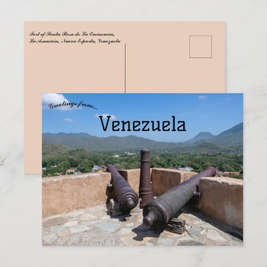 Castillo Santa Rosa Venezuela Briefkaart (Voorkant / Achterkant)