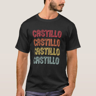 Castillo Surname Retro  geboorte reünie T-shirt