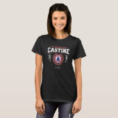 Castine Maine Nautical Sailboat Beach Souvenir   T-shirt (Voorkant volledig)
