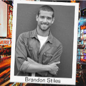 Casting Call Headshots 8x10 Black White Conversion Foto Afdruk