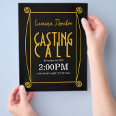 Casting Call Theater Art Music Flyer (Hand)
