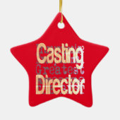 Casting Director Extraordinaire Keramisch Ornament (Achterkant)