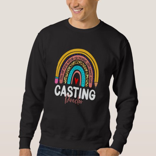 Casting Director Rainbow News Media Production Com Trui (Voorkant)