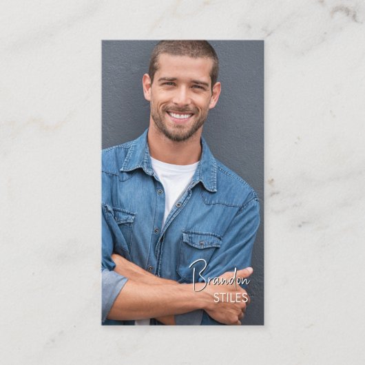 Casting Essentials Foto Visitekaartje | QR Code (Voorkant)
