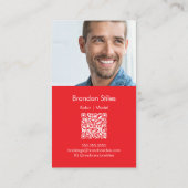 Casting Essentials Photo Business Card | QR Code Visitekaartje (Achterkant)