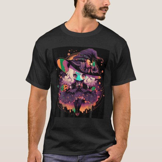 Casting spreuken boeiend Halloween Witch T Shirt (Voorkant)