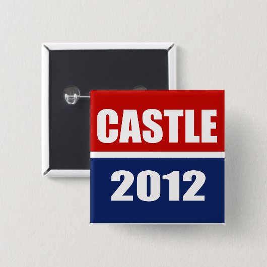 CASTLE 2012 VIERKANTE BUTTON 5,1 CM (Voorkant /achterkant)
