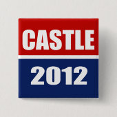CASTLE 2012 VIERKANTE BUTTON 5,1 CM (Voorkant)