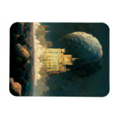 Castle aan de rand van de wereld Fantasy Sci-Fi Magneet (Horizontaal)